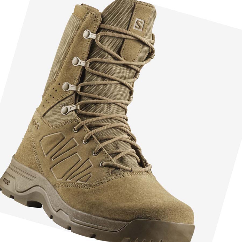 Botas Salomon GUARDIAN CLIMASALOMON™ FORCES WATERPROOF Mujer Marrones | 09583-URVT