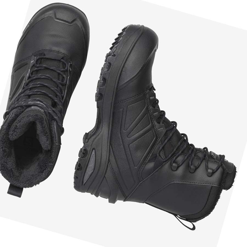 Botas Salomon TOUNDRA FORCES CLIMASALOMON™ WATERPROOF Hombre Negras | 64580-IWQY