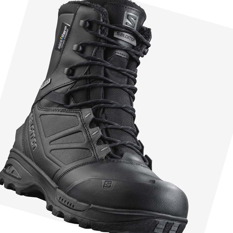 Botas Salomon TOUNDRA FORCES CLIMASALOMON™ WATERPROOF Hombre Negras | 64580-IWQY