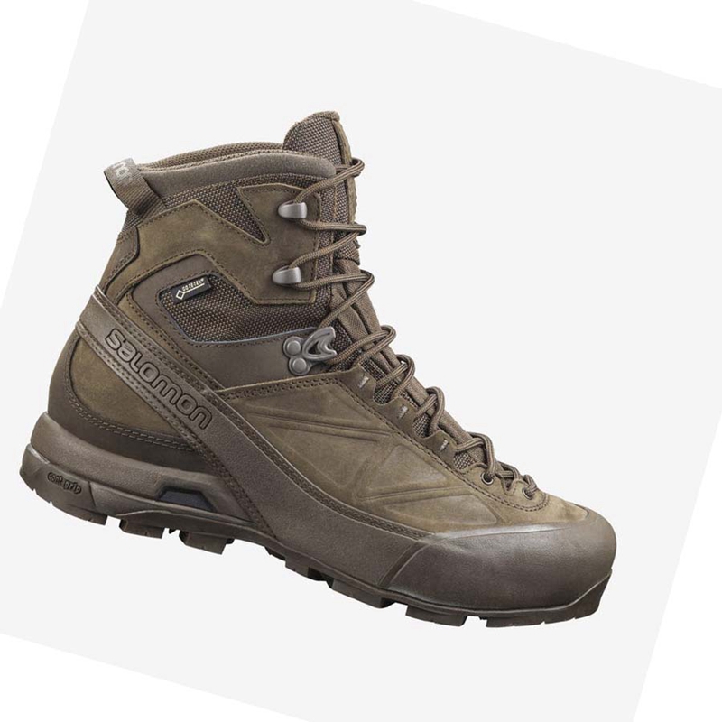 Botas Salomon X ALP GORE-TEX FORCES Hombre Marrones | 72509-BALE