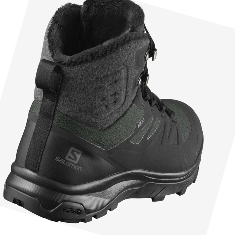 Botas de Invierno Salomon OUTBLAST THINSULATE™ CLIMASALOMON™ WATERPROOF Mujer Negras | 02718-FTZG