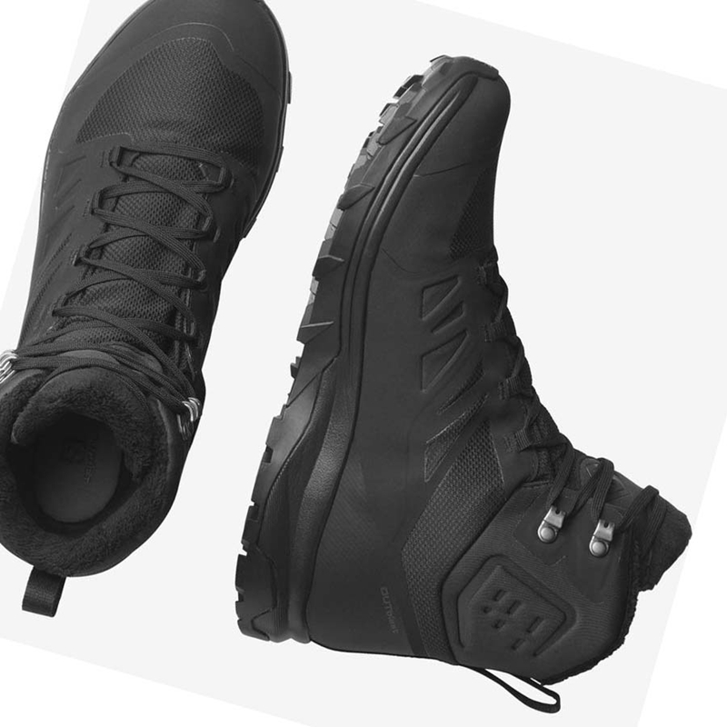 Botas de Invierno Salomon OUTBLAST THINSULATE™ CLIMASALOMON™ WATERPROOF Hombre Negras | 45290-MAPT