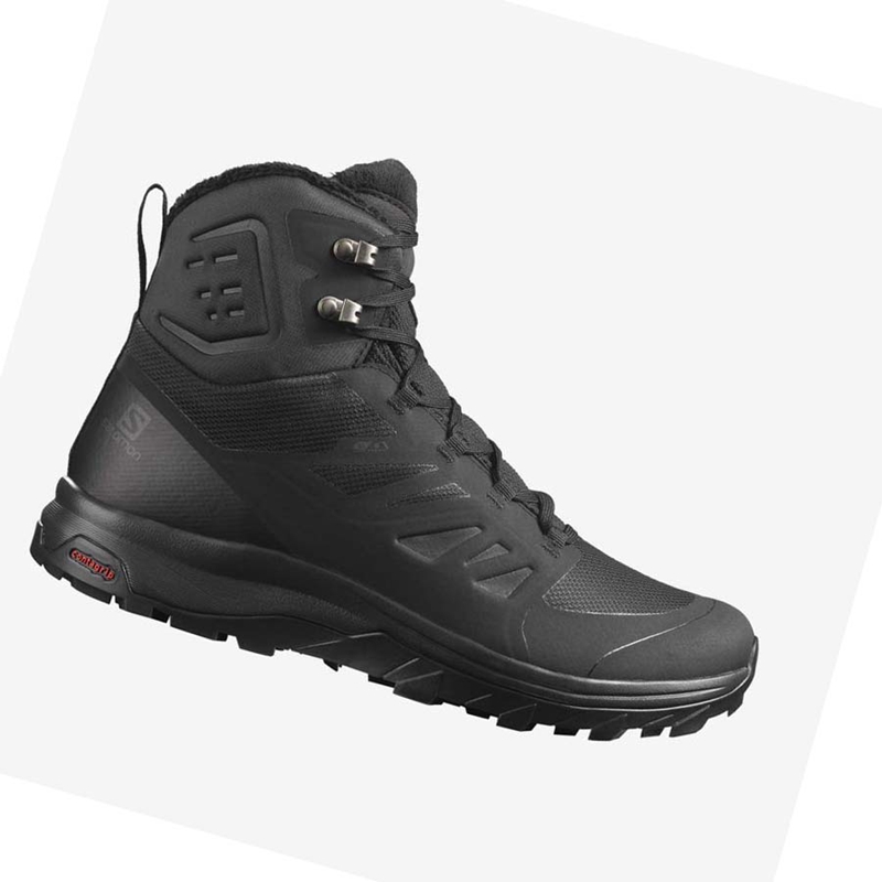 Botas de Invierno Salomon OUTBLAST THINSULATE™ CLIMASALOMON™ WATERPROOF Hombre Negras | 45290-MAPT