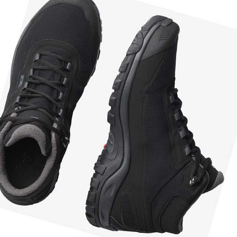 Botas de Invierno Salomon SHELTER CLIMASALOMON™ WATERPROOF Hombre Negras | 83261-XAVB