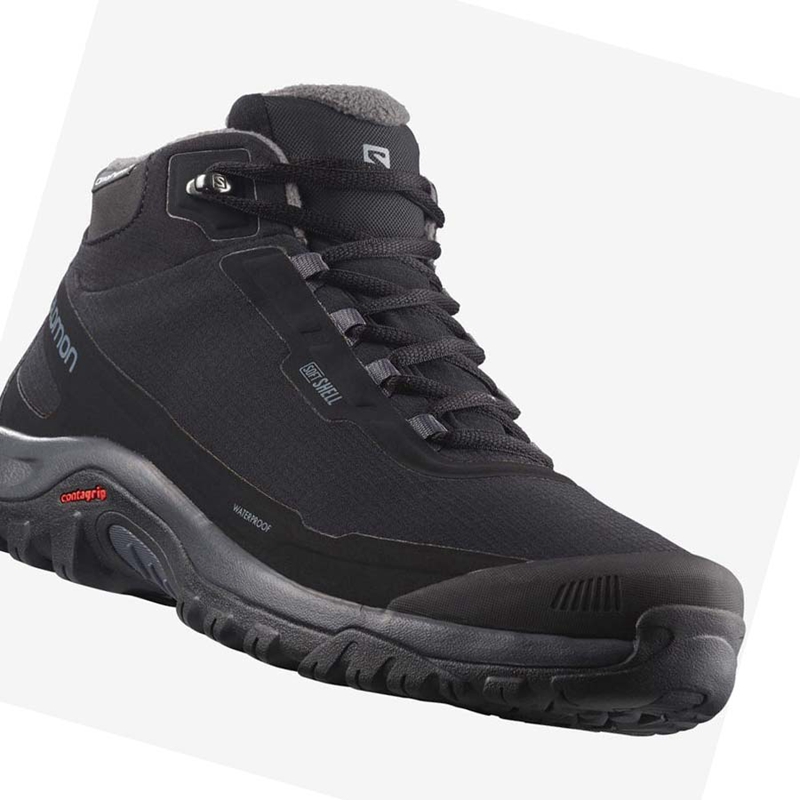 Botas de Invierno Salomon SHELTER CLIMASALOMON™ WATERPROOF Hombre Negras | 83261-XAVB