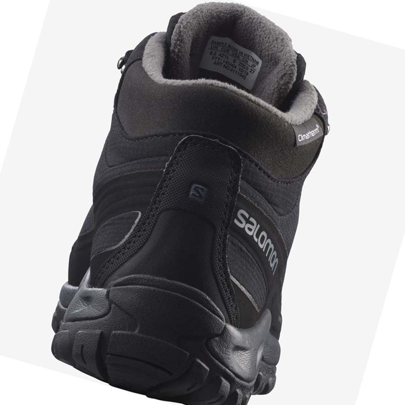 Botas de Invierno Salomon SHELTER CLIMASALOMON™ WATERPROOF Hombre Negras | 83261-XAVB