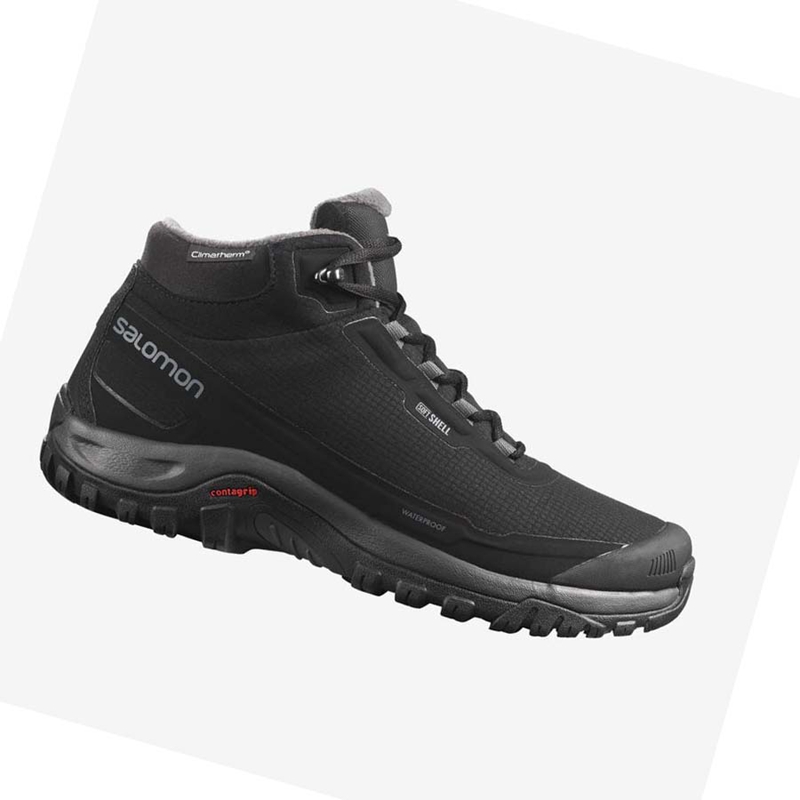 Botas de Invierno Salomon SHELTER CLIMASALOMON™ WATERPROOF Hombre Negras | 83261-XAVB