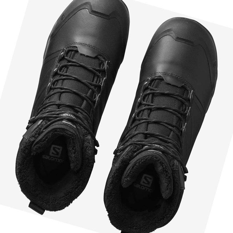 Botas de Invierno Salomon TOUNDRA PRO CLIMASALOMON™ WATERPROOF Hombre Negras | 32410-IJUZ