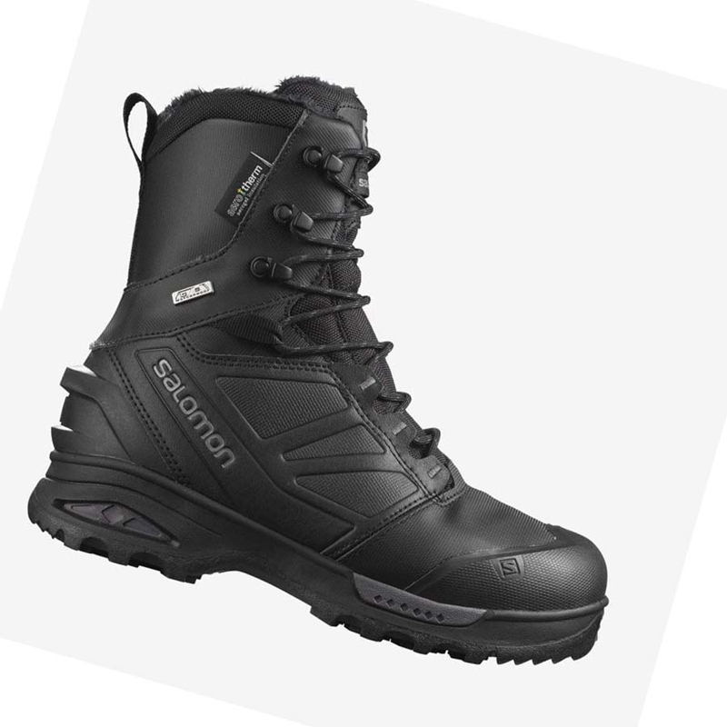 Botas de Invierno Salomon TOUNDRA PRO CLIMASALOMON™ WATERPROOF Hombre Negras | 32410-IJUZ