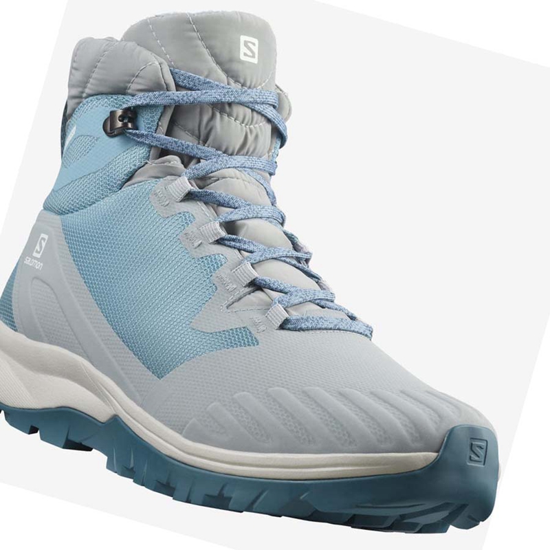 Botas de Invierno Salomon VAYA BLAZE THINSULATE™ CLIMASALOMON™ WATERPROOF Mujer Azules | 08693-MBDY