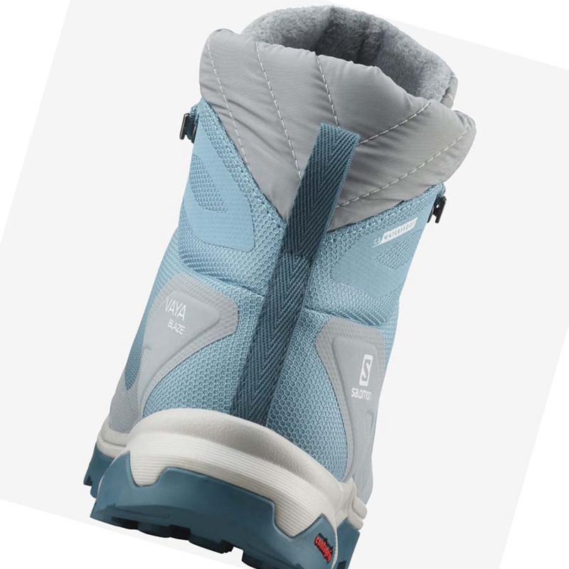 Botas de Invierno Salomon VAYA BLAZE THINSULATE™ CLIMASALOMON™ WATERPROOF Mujer Azules | 08693-MBDY