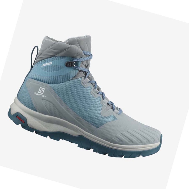 Botas de Invierno Salomon VAYA BLAZE THINSULATE™ CLIMASALOMON™ WATERPROOF Mujer Azules | 08693-MBDY