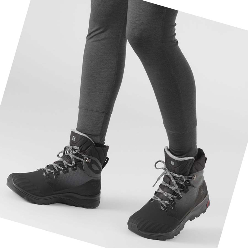 Botas de Invierno Salomon VAYA BLAZE THINSULATE™ CLIMASALOMON™ WATERPROOF Mujer Negras | 87549-FHUR