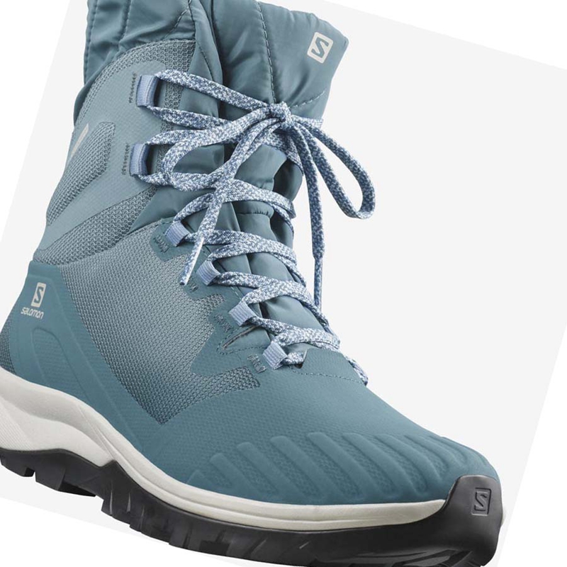 Botas de Invierno Salomon VAYA POWDER TS CSWP Mujer Azules | 15829-CIYB