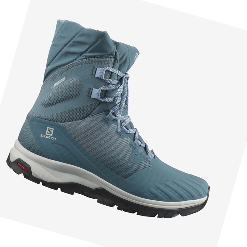 Botas de Invierno Salomon VAYA POWDER TS CSWP Mujer Azules | 15829-CIYB