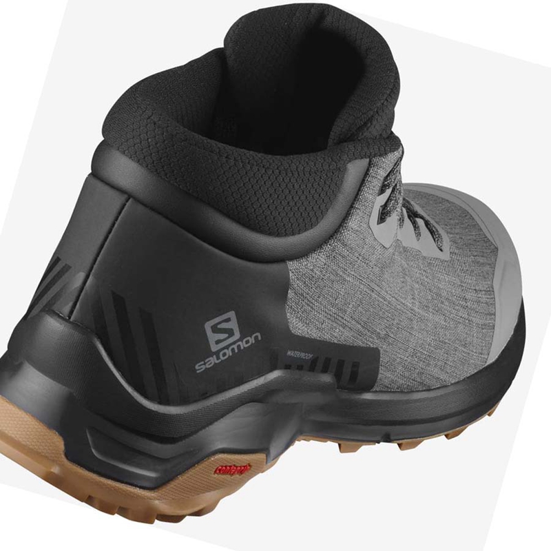 Botas de Invierno Salomon X REVEAL CHUKKA CLIMASALOMON™ WATERPROOF Hombre Gris | 27396-GKDW