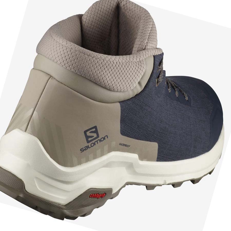 Botas de Invierno Salomon X REVEAL CHUKKA CLIMASALOMON™ WATERPROOF Hombre Marrones | 38659-MQZH