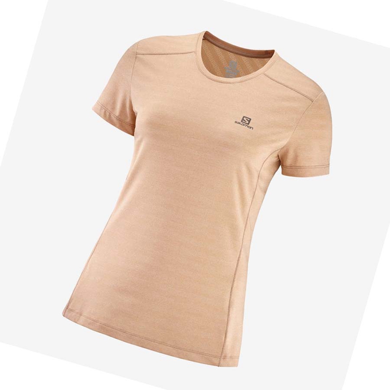 Camiseta Salomon XA TEE W Mujer Rosas | 67312-SAHK