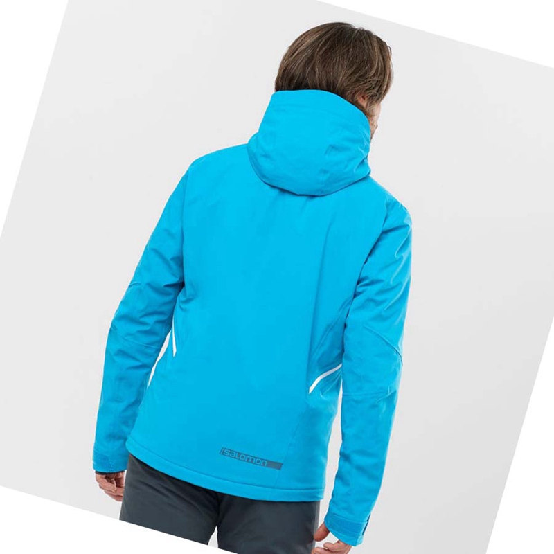 Chaquetas De Esquí Salomon BRILLIANT Hombre Azules | 41765-MSVC