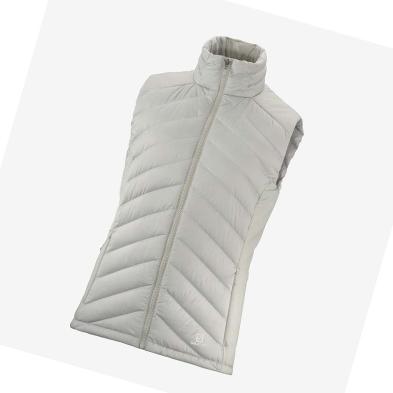 Chaquetas De Esquí Salomon ESSENTIAL XWARM DOWN Mujer Plateadas | 36910-EDUL