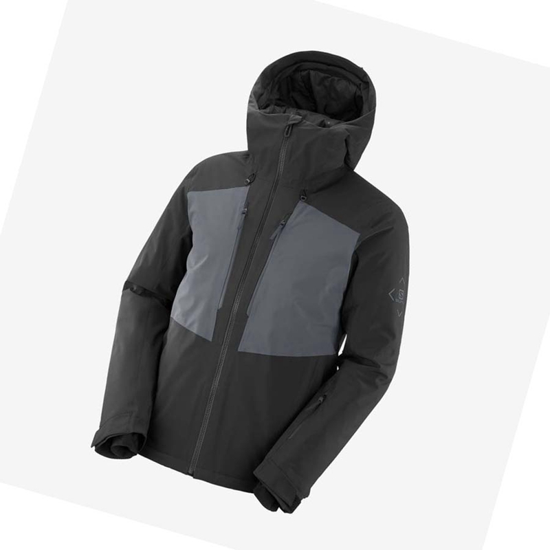 Chaquetas De Esquí Salomon HIGHLAND Ski Hombre Negras | 78509-WUMA