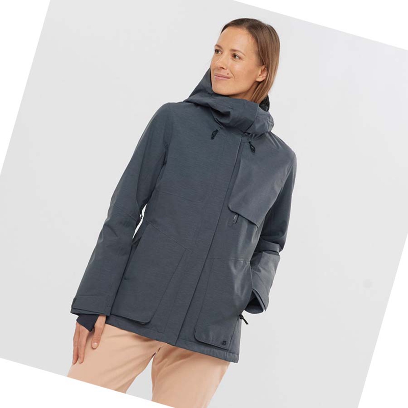 Chaquetas De Esquí Salomon PROOF LIGHT Mujer Negras | 87513-FUSR