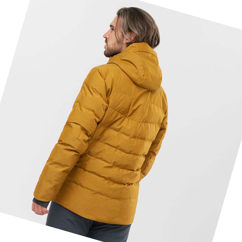 Chaquetas De Esquí Salomon SNOWSHELTER Hombre Marrones | 10689-HCXT