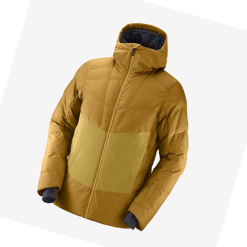 Chaquetas De Esquí Salomon SNOWSHELTER Hombre Marrones | 10689-HCXT