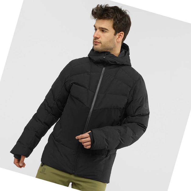 Chaquetas De Esquí Salomon SNOWSHELTER Hombre Negras | 26370-JWFM