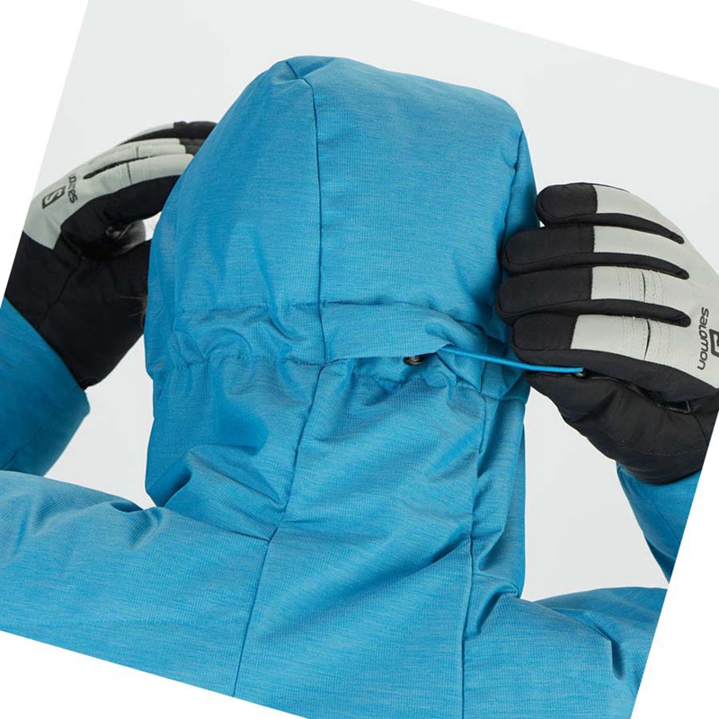 Chaquetas De Esquí Salomon SNOWSHELTER Hombre Azules | 26938-OHCA