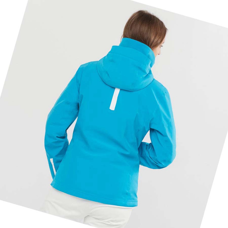 Chaquetas De Esquí Salomon SPEED Mujer Azules | 82056-JEQP