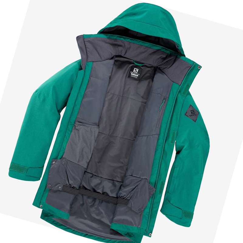 Chaquetas De Esquí Salomon STANCE CARGO Hombre Verde | 52708-GMPJ