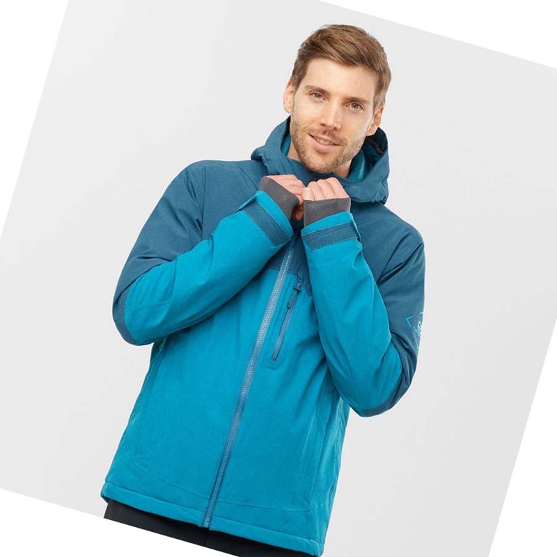 Chaquetas De Esquí Salomon UNTRACKED Hombre Azules | 58792-HKPB