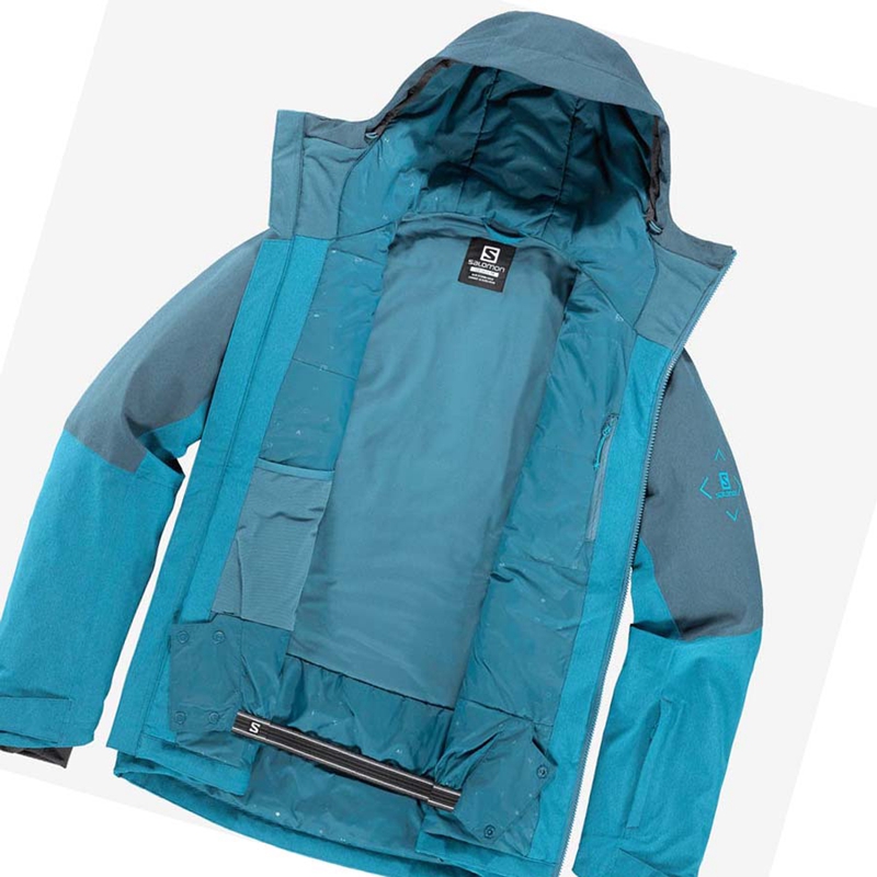 Chaquetas De Esquí Salomon UNTRACKED Hombre Azules | 58792-HKPB