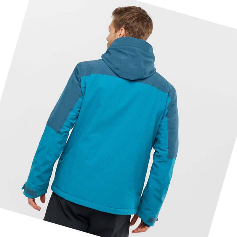 Chaquetas De Esquí Salomon UNTRACKED Hombre Azules | 58792-HKPB