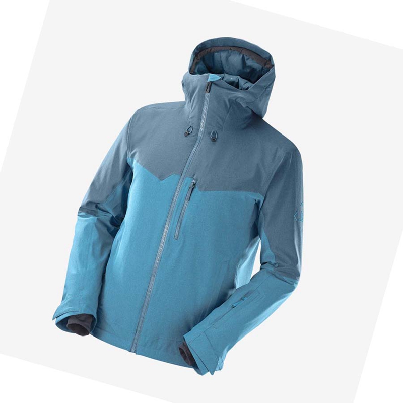 Chaquetas De Esquí Salomon UNTRACKED Hombre Azules | 58792-HKPB