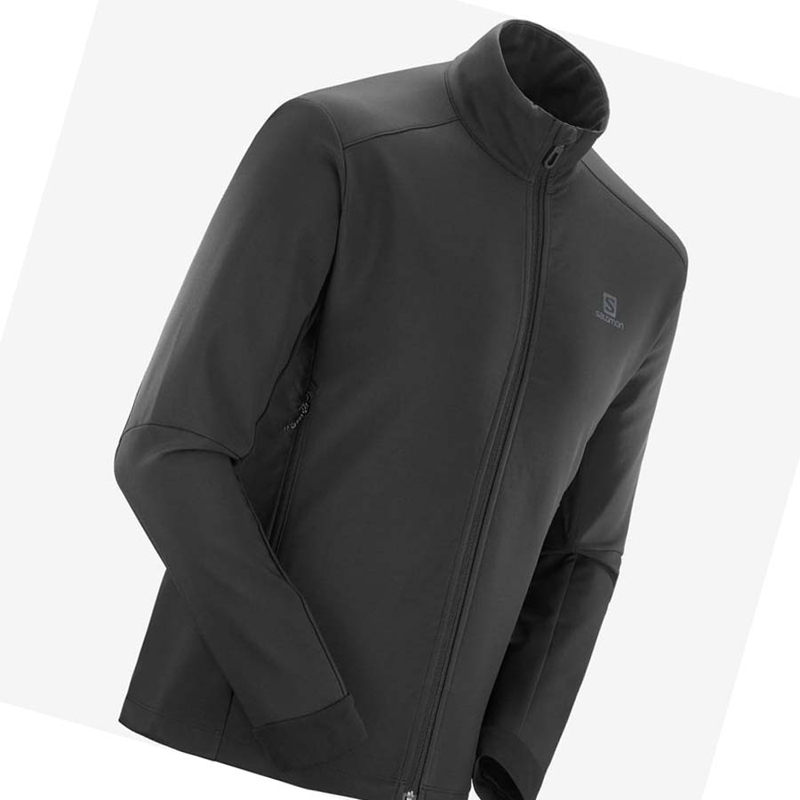 Chaquetas Salomon AGILE SOFTSHELL Hombre Negras | 24786-QGWE