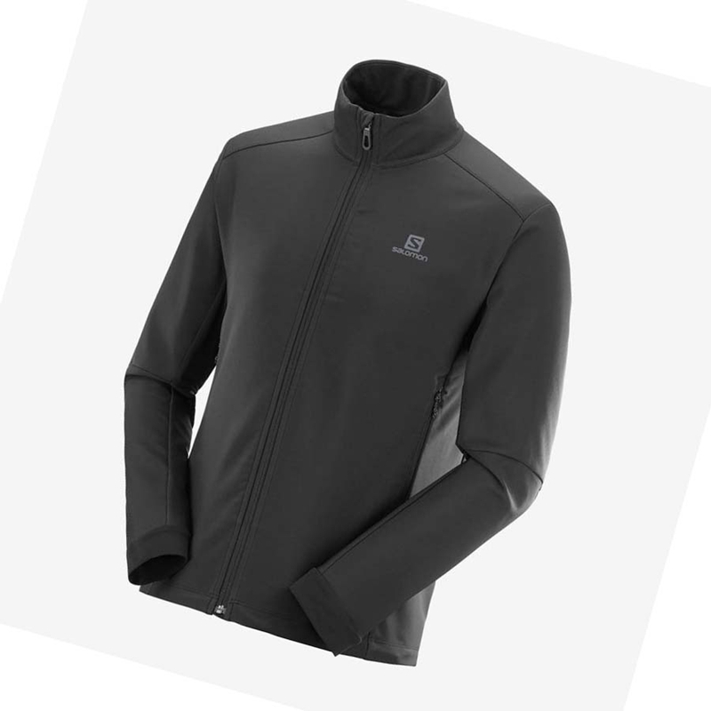 Chaquetas Salomon AGILE SOFTSHELL Hombre Negras | 24786-QGWE