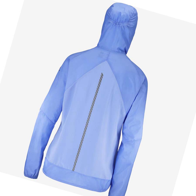 Chaquetas Salomon BONATTI CROSS WIND WINDBREAKERS Mujer Azules | 74015-VQCB