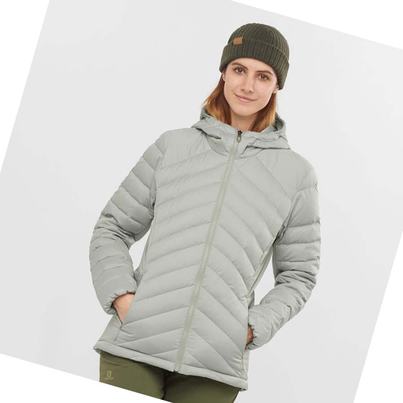 Chaquetas Salomon ESSENTIAL XWARM DOWN INSULATED Mujer Blancas | 45102-JKDU