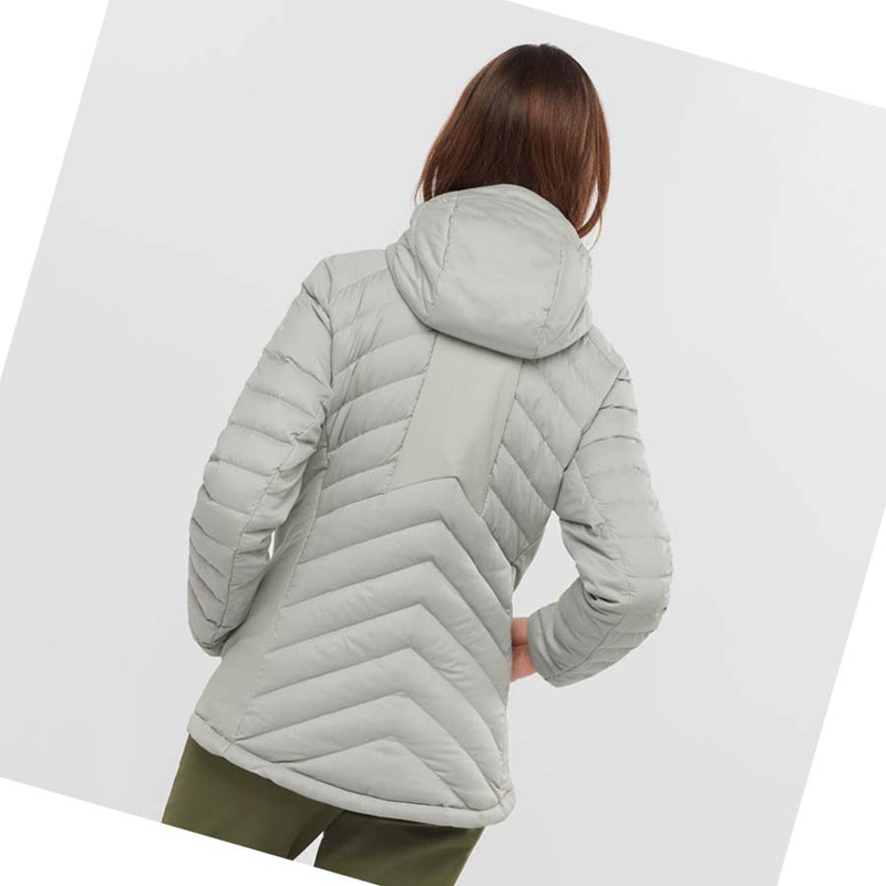 Chaquetas Salomon ESSENTIAL XWARM DOWN INSULATED Mujer Blancas | 45102-JKDU