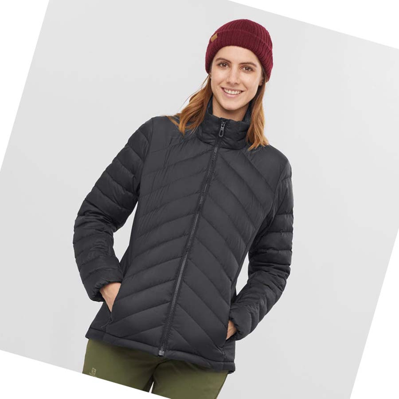 Chaquetas Salomon ESSENTIAL XWARM DOWN INSULATED Mujer Negras | 65031-VNRK