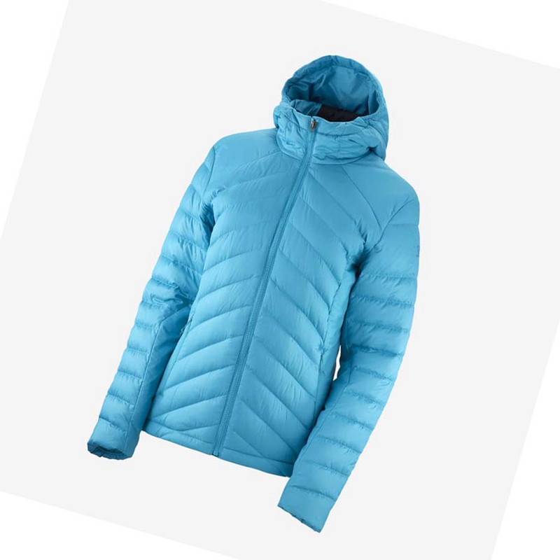 Chaquetas Salomon ESSENTIAL XWARM DOWN INSULATED Mujer Azules | 67243-ZJND