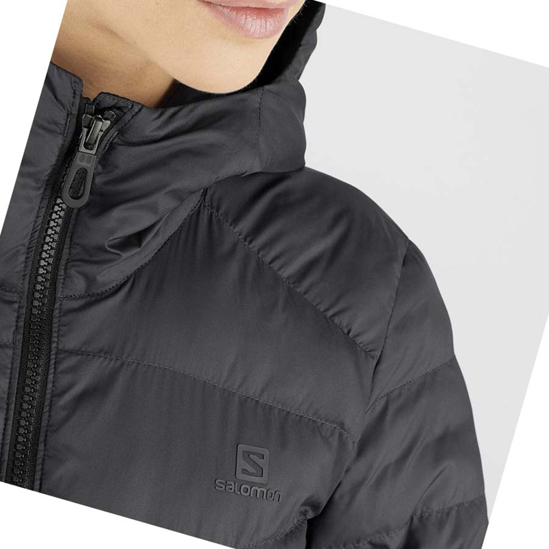 Chaquetas Salomon ESSENTIAL XWARM LONG INSULATED Mujer Negras | 39652-VEFH