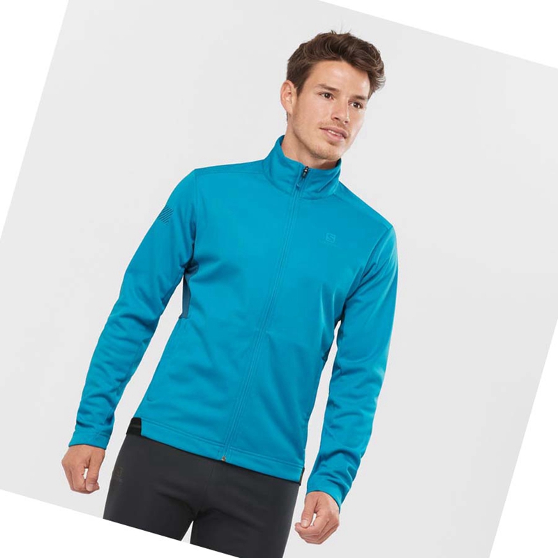 Chaquetas Salomon GORE TEX INFINIUM™ WINDSTOPPER® Hombre Azules | 14069-LCZI