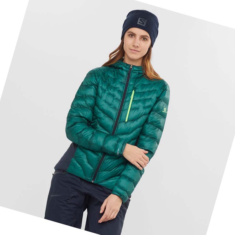 Chaquetas Salomon OUTPEAK PRIMALOFT INSULATED Mujer Verde | 96350-AZPL