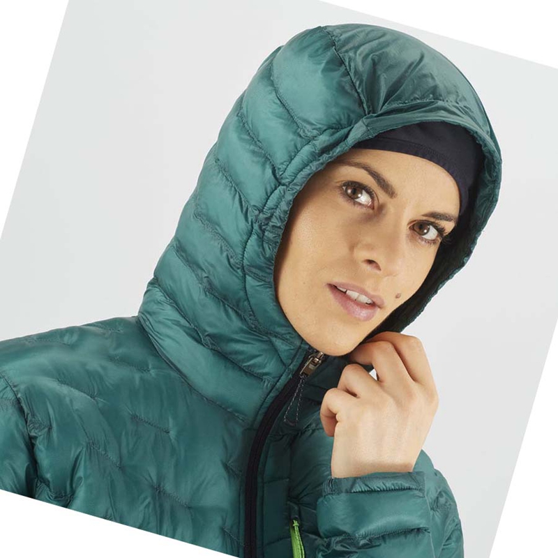 Chaquetas Salomon OUTPEAK PRIMALOFT INSULATED Mujer Verde | 96350-AZPL