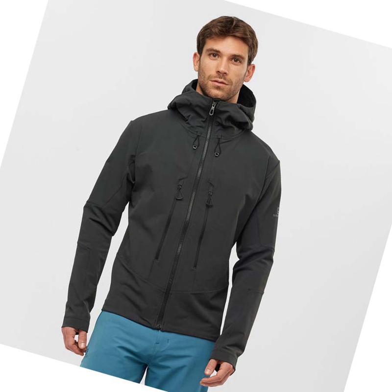 Chaquetas Salomon OUTPEAK SOFTSHELL Hombre Negras | 90235-CQNZ