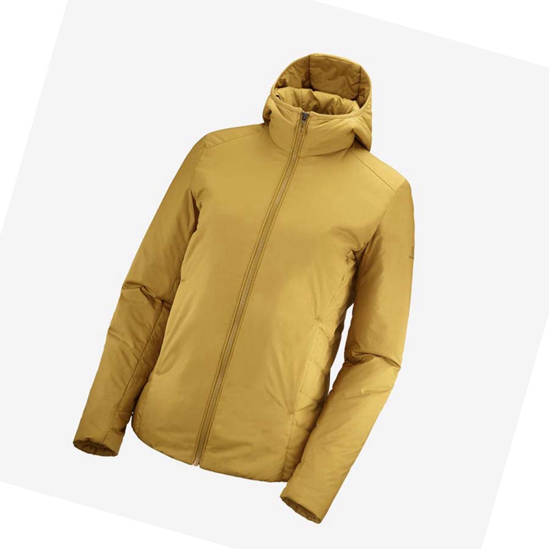 Chaquetas Salomon OUTRACK INSULATED Mujer Amarillo | 32175-QAVC