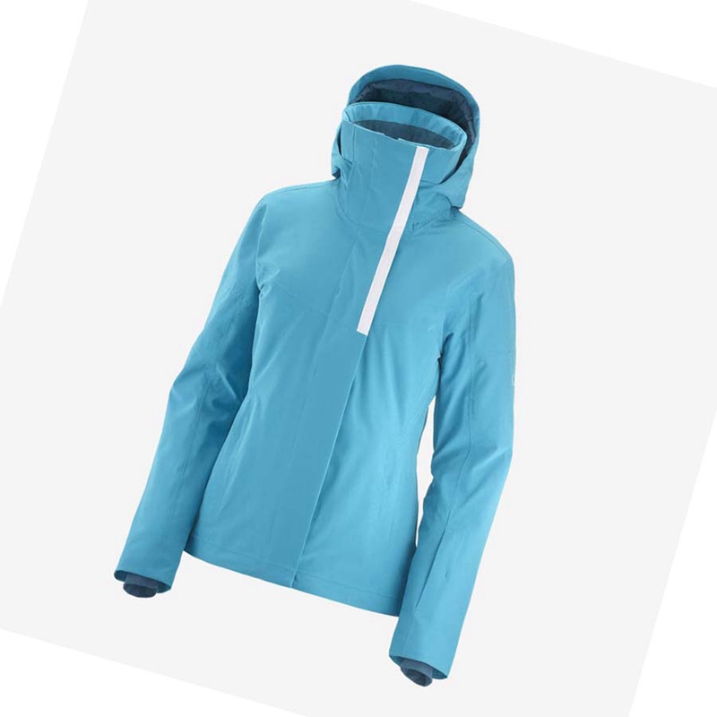 Chaquetas Salomon SPEED INSULATED Mujer Azules | 83967-UMCL